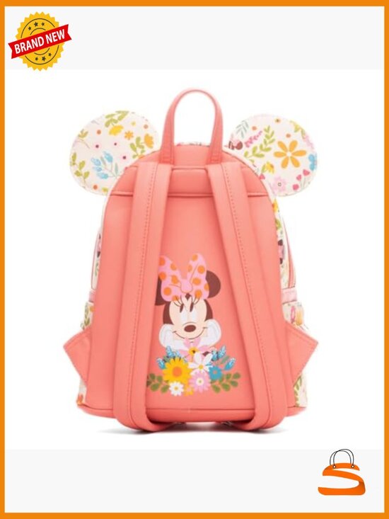 Loungefly Disney Minnie Mouse Springtime Sequins Mini Backpack Faux Leather main image 7